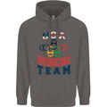 USA Drinking Team Funny Bachelor Party Beer Mens 80% Cotton Hoodie Charcoal
