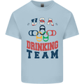 USA Drinking Team Funny Bachelor Party Beer Mens Cotton T-Shirt Tee Top Light Blue