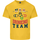 USA Drinking Team Funny Bachelor Party Beer Mens Cotton T-Shirt Tee Top Yellow