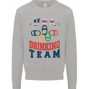 USA Drinking Team Funny Bachelor Party Beer Mens Sweatshirt Jumper Sports Grey