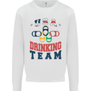 USA Drinking Team Funny Bachelor Party Beer Mens Sweatshirt Jumper White