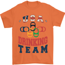 USA Drinking Team Funny Bachelor Party Beer Mens T-Shirt 100% Cotton Orange