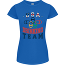 USA Drinking Team Funny Bachelor Party Beer Womens Petite Cut T-Shirt Royal Blue