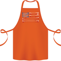 USA Fishing Flag Fisherman American Cotton Apron 100% Organic Orange