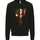 USA Gym Skull America Bodybuilding Mens Sweatshirt Jumper Black