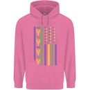 USA Mardi Gras American Flag America Childrens Kids Hoodie Azalea