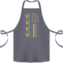 USA Mardi Gras American Flag America Cotton Apron 100% Organic Steel