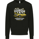 USA Muscle Car American Power Mens Sweatshirt Jumper Black