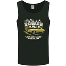 USA Muscle Car American Power Mens Vest Tank Top Black