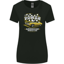 USA Muscle Car American Power Womens Wider Cut T-Shirt Black