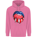 USA Sexy Lips America Mens 80% Cotton Hoodie Azelea