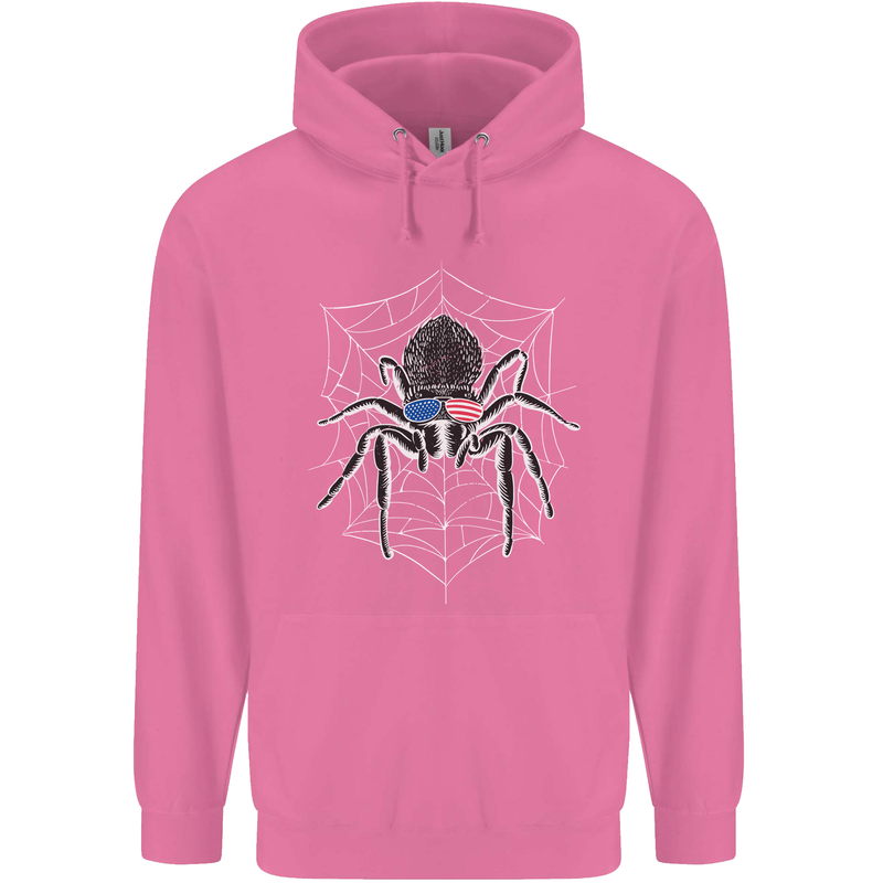 USA Spider American Flag Childrens Kids Hoodie Azalea