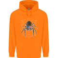 USA Spider American Flag Childrens Kids Hoodie Orange