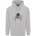 USA Spider American Flag Childrens Kids Hoodie Sports Grey