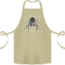USA Spider American Flag Cotton Apron 100% Organic Khaki