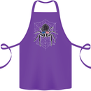 USA Spider American Flag Cotton Apron 100% Organic Purple