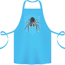 USA Spider American Flag Cotton Apron 100% Organic Turquoise