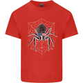 USA Spider American Flag Mens Cotton T-Shirt Tee Top Red