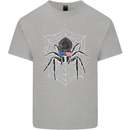 USA Spider American Flag Mens Cotton T-Shirt Tee Top Sports Grey