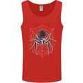 USA Spider American Flag Mens Vest Tank Top Red