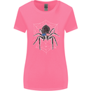 USA Spider American Flag Womens Wider Cut T-Shirt Azalea