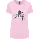USA Spider American Flag Womens Wider Cut T-Shirt Light Pink