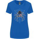 USA Spider American Flag Womens Wider Cut T-Shirt Royal Blue