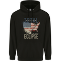 USA Total Solar Eclipse Childrens Kids Hoodie Black