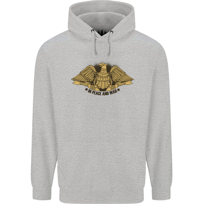 US Natural Resources in Peace & War USA Childrens Kids Hoodie Sports Grey
