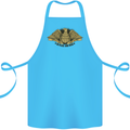 US Natural Resources in Peace & War USA Cotton Apron 100% Organic Turquoise