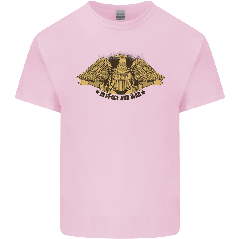 US Natural Resources in Peace & War USA Kids T-Shirt Childrens Light Pink