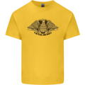 US Natural Resources in Peace & War USA Kids T-Shirt Childrens Yellow