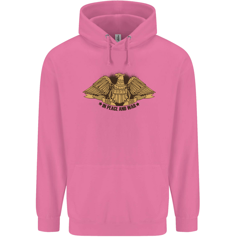 US Natural Resources in Peace & War USA Mens 80% Cotton Hoodie Azelea