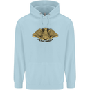 US Natural Resources in Peace & War USA Mens 80% Cotton Hoodie Light Blue