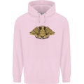 US Natural Resources in Peace & War USA Mens 80% Cotton Hoodie Light Pink