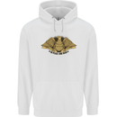 US Natural Resources in Peace & War USA Mens 80% Cotton Hoodie White