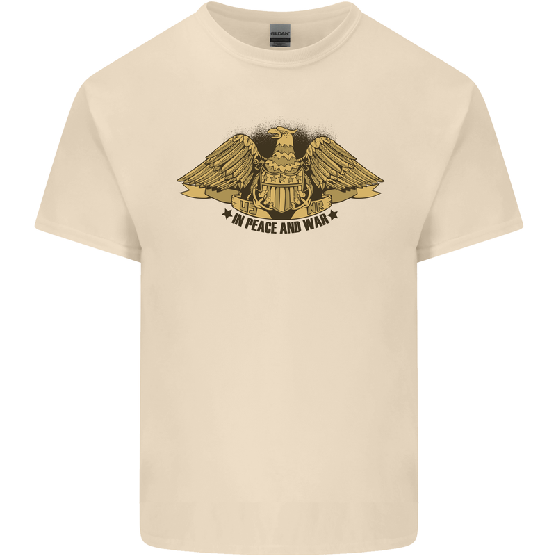 US Natural Resources in Peace & War USA Mens Cotton T-Shirt Tee Top Natural