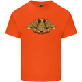 US Natural Resources in Peace & War USA Mens Cotton T-Shirt Tee Top Orange