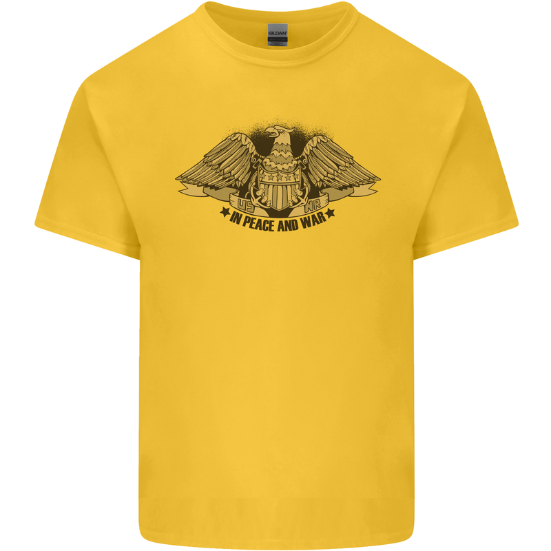 US Natural Resources in Peace & War USA Mens Cotton T-Shirt Tee Top Yellow