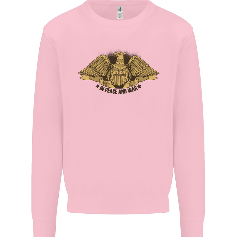 US Natural Resources in Peace & War USA Mens Sweatshirt Jumper Light Pink
