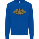US Natural Resources in Peace & War USA Mens Sweatshirt Jumper Royal Blue