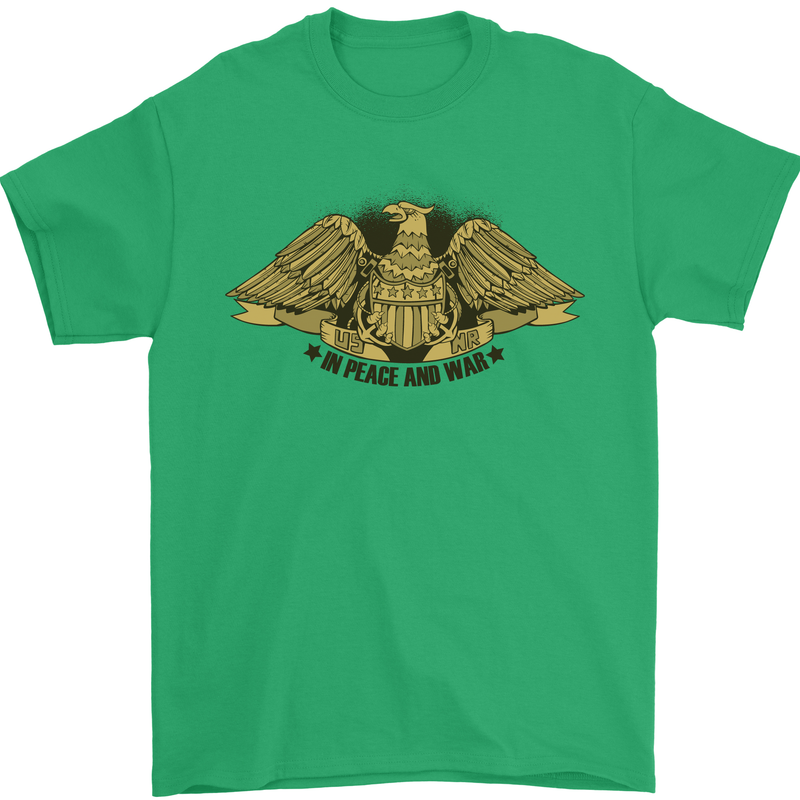 US Natural Resources in Peace & War USA Mens T-Shirt 100% Cotton Irish Green