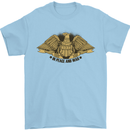 US Natural Resources in Peace & War USA Mens T-Shirt 100% Cotton Light Blue