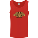 US Natural Resources in Peace & War USA Mens Vest Tank Top Red