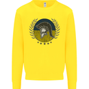 Ukraine Bodybuilding Flag Gym Training Spartan Kids Sweatshirt Jumper Yellow