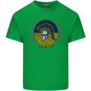 Ukraine Bodybuilding Flag Gym Training Spartan Kids T-Shirt Childrens Irish Green