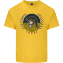 Ukraine Bodybuilding Flag Gym Training Spartan Kids T-Shirt Childrens Yellow