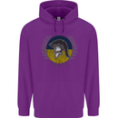 Ukraine Bodybuilding Flag Gym Training Spartan Mens 80% Cotton Hoodie Purple