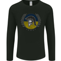 Ukraine Bodybuilding Flag Gym Training Spartan Mens Long Sleeve T-Shirt Black