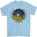 Ukraine Bodybuilding Flag Gym Training Spartan Mens T-Shirt 100% Cotton Light Blue